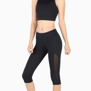 Blackmilk Ninja Combat Black Crop Legging Size M